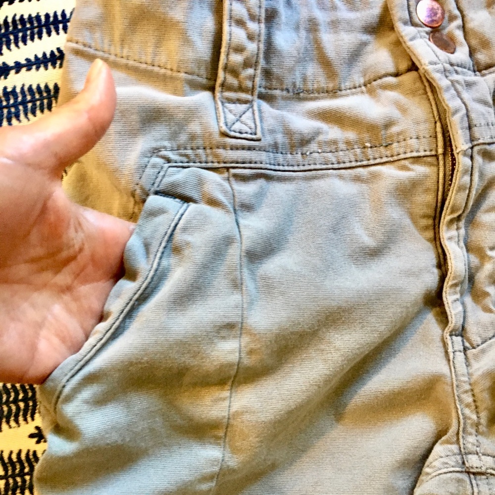 Anthropologie Light Blue Gray Cargo Pants size 28 - Picture 4 of 12